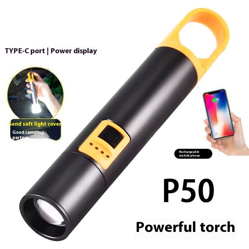 LED Strong Light Charging Long-lasting Bright Long-range Flashlight