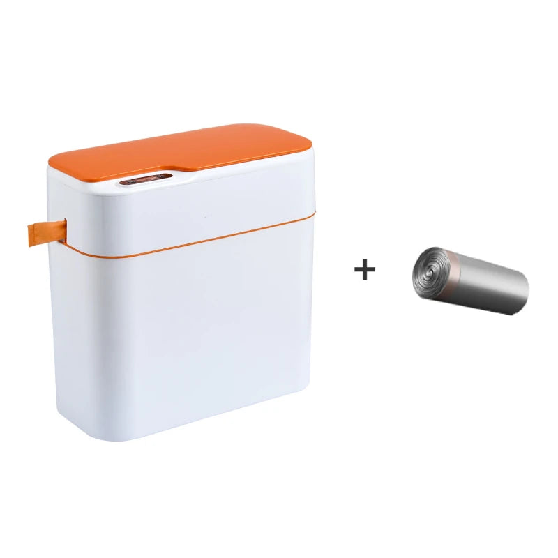 New Induction Trash Can Smart Sensor Garbage Bin Automatic Sealing 18L Kitchen Bathroom Waterproof Large Privacy Trash Bin
