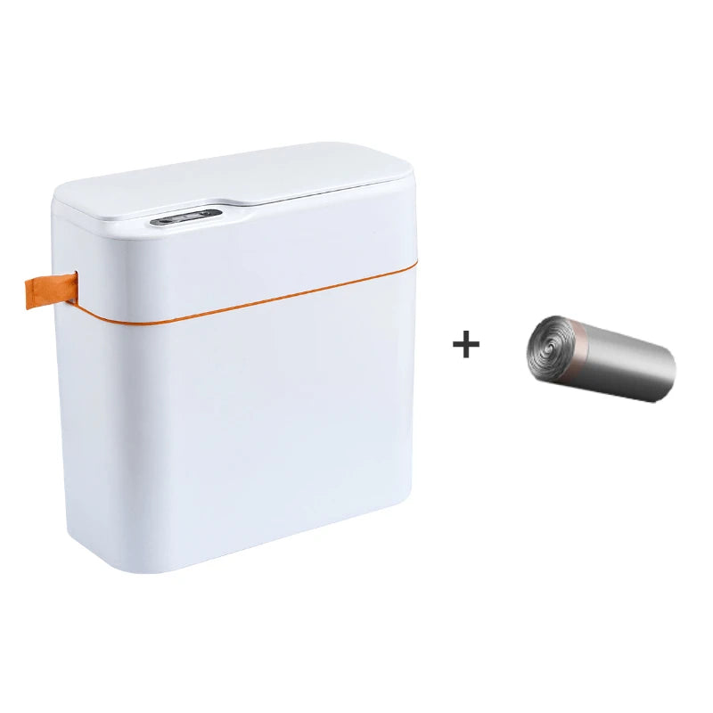 New Induction Trash Can Smart Sensor Garbage Bin Automatic Sealing 18L Kitchen Bathroom Waterproof Large Privacy Trash Bin