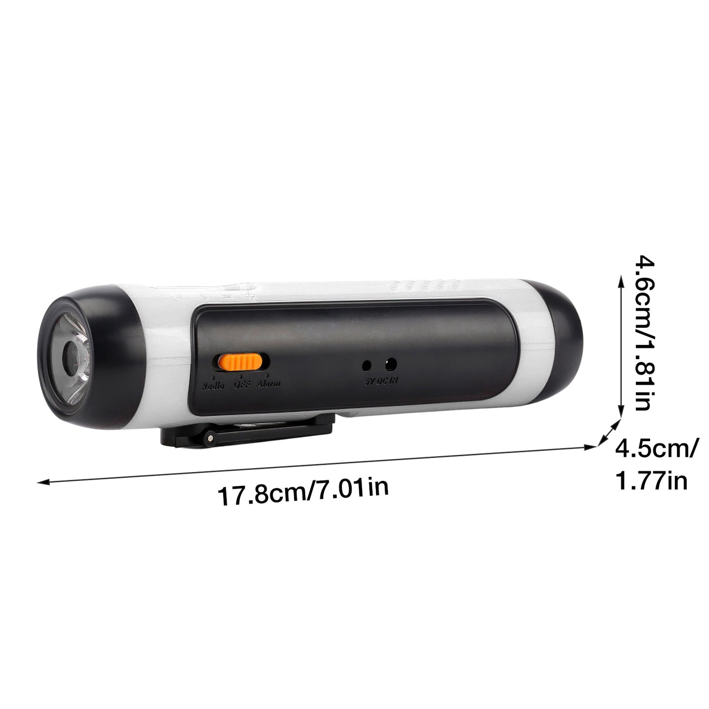 Outdoor Travel Emergency FM Rechargeable Alarm Flashlight